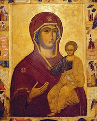 Ikone der Jungfrau und des Kindes (Detail)